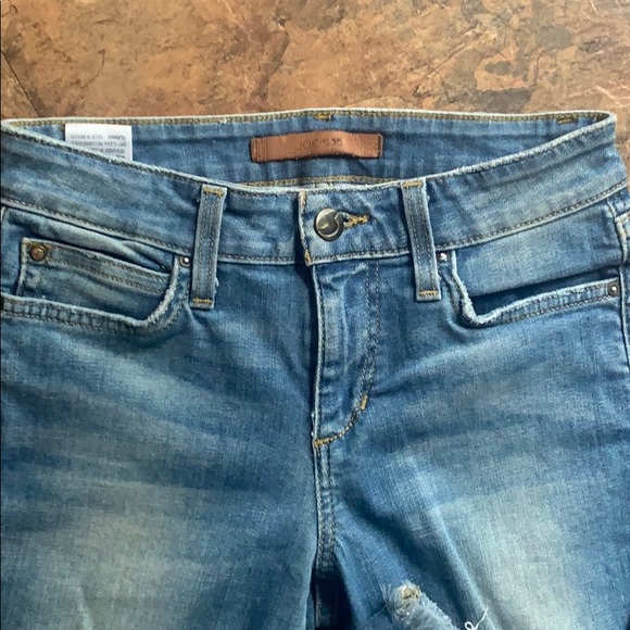 Joe’s Jeans denim distressed crop hem ankle skinny - Picture 2 of 7